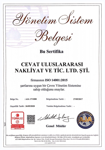 ISO 14001 Turkish