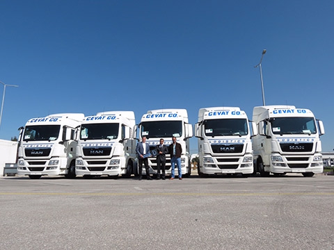 Cevat Logistics fleet strengthened with 40 MAN Trucks.